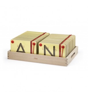 Set magnetic de scriere - Litere mari, Viga - Jucării de lemn si Montessori