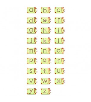 Set magnetic de scriere - Litere mici, Viga - Jucării de lemn si Montessori