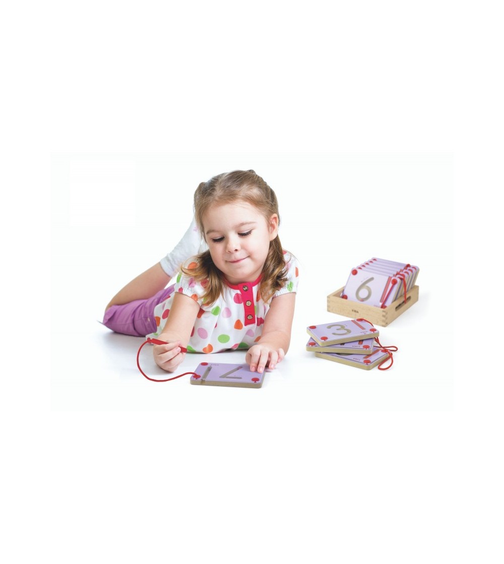 Set magnetic de scriere - Cifre, Viga - Jucării de lemn si Montessori