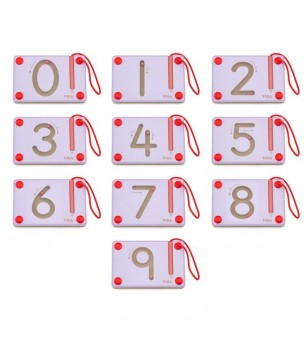 Set magnetic de scriere - Cifre, Viga - Jucării de lemn si Montessori
