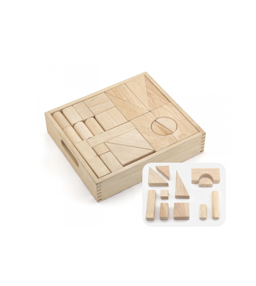 Set blocuri arhitecturale de construit, natur - 48 buc, Viga - Jocuri construcție