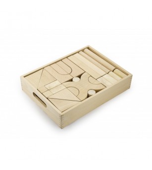Set blocuri arhitecturale de construit, natur - 48 buc, Viga - Jocuri construcție