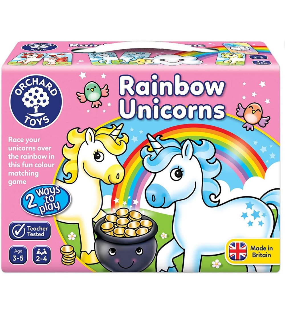 Joc educativ Orchard Toys - Unicornii Curcubeu - Jocuri de memorie și asociere