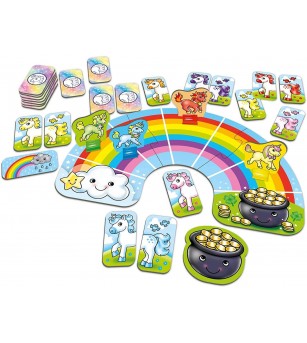 Joc educativ Orchard Toys - Unicornii Curcubeu - Jocuri de memorie și asociere