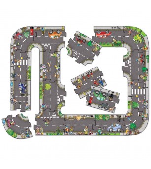 Puzzle gigant de podea Orchard Toys - Traseu masini - Puzzle-uri Puzzle gigant de podea Orchard Toys - Traseu masini - Puzzle-uri