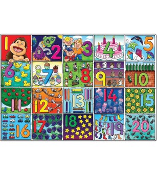 Puzzle de podea Orchard Toys - Invata numerele - Puzzle-uri