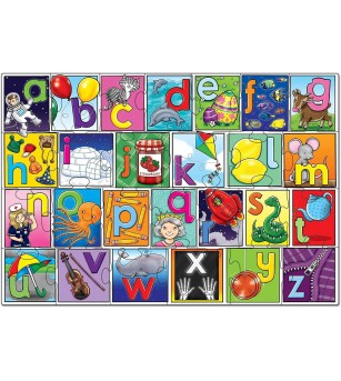 Puzzle de podea in limba engleza Orchard Toys - Invata alfabetul - Puzzle-uri