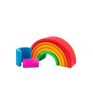 Curcubeu mediu, jucarie handmade - Jucării de lemn si Montessori