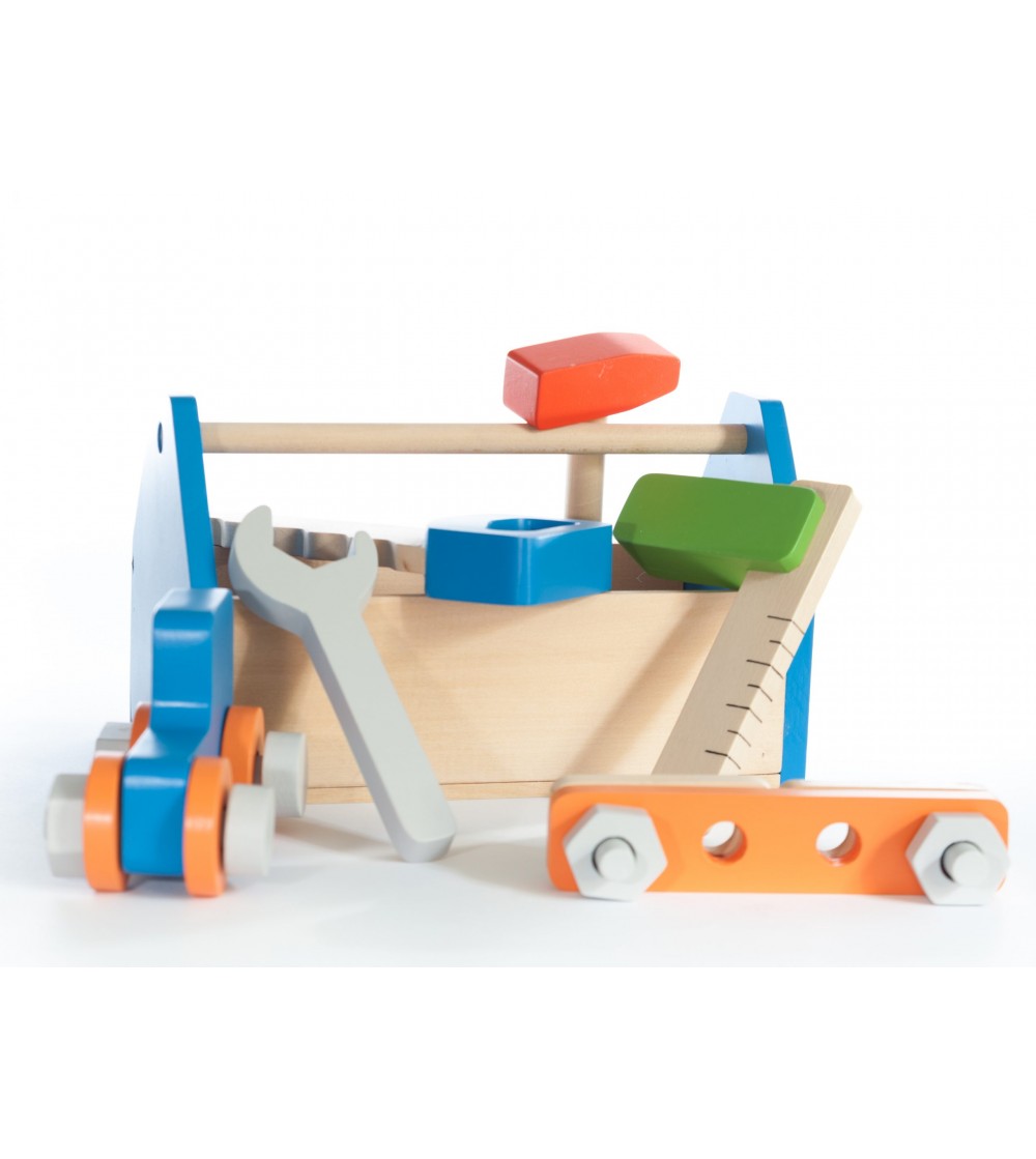 Set de unelte din lemn, Marc toys - Seturi de menaj si bricolaj copii