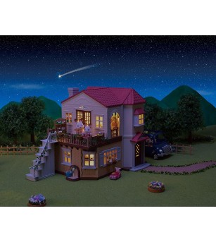 Sylvanian Families 5302 - Casa cu acoperis rosu - Figurine
