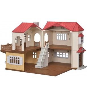 Sylvanian Families 5302 - Casa cu acoperis rosu - Figurine