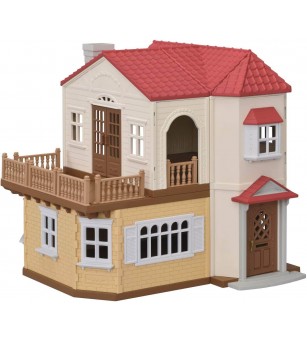 Sylvanian Families 5302 - Casa cu acoperis rosu - Figurine