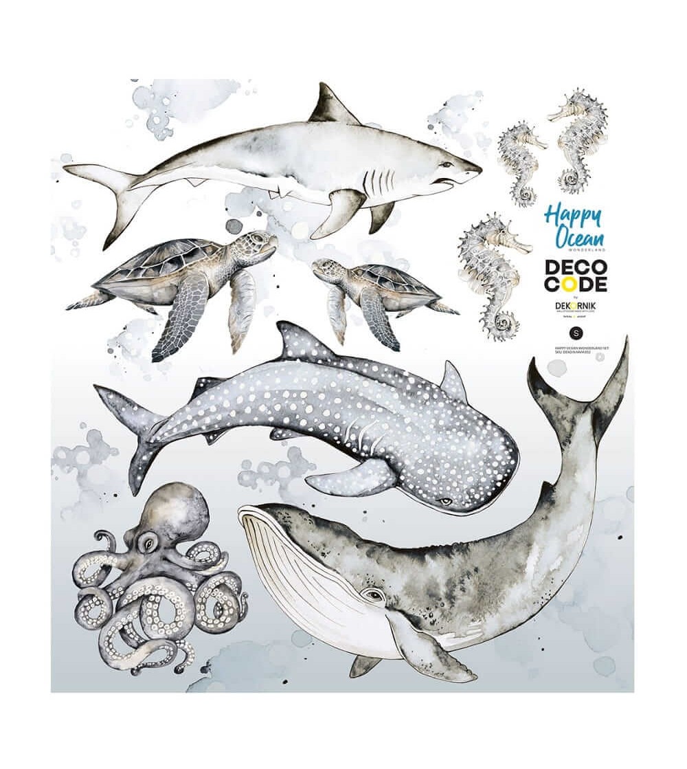Sticker decorativ Dekornik, Happy Ocean - Stickere perete