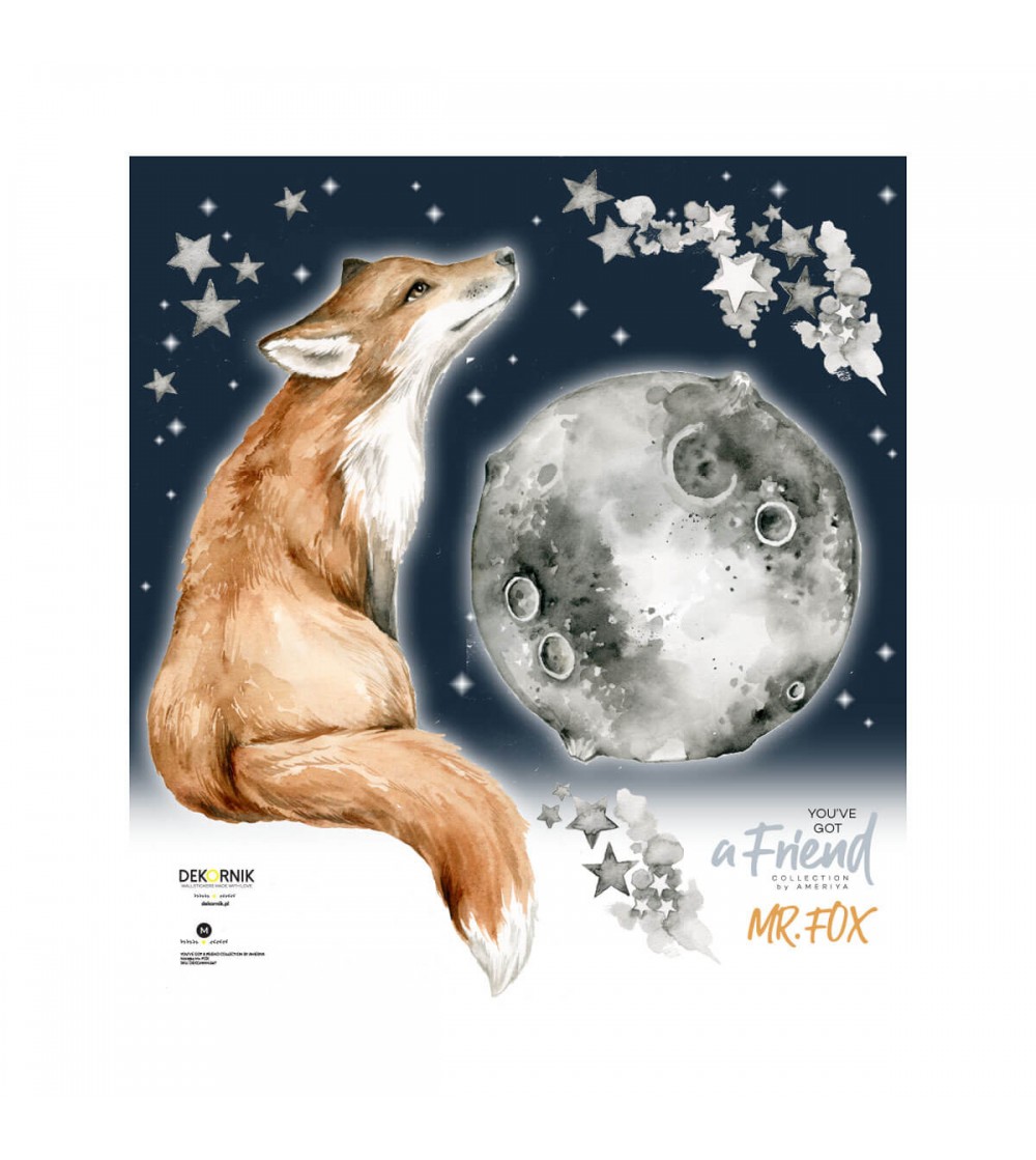 Sticker decorativ Dekornik, Mr. Fox - Stickere perete