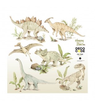 Sticker decorativ Dekornik , Happy Dinozauri - Stickere perete