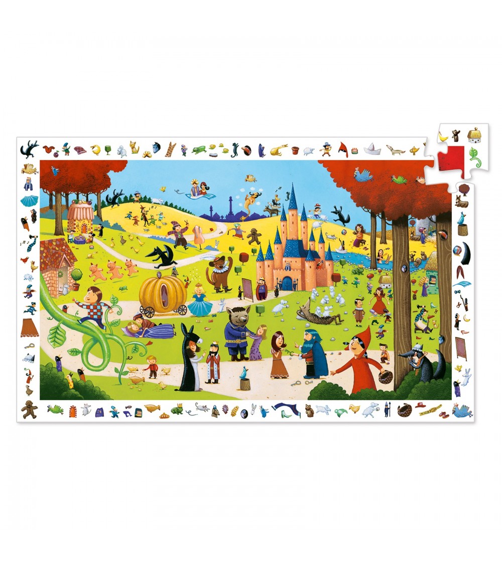 Puzzle observatie Djeco, Povesti renumite - Puzzle-uri