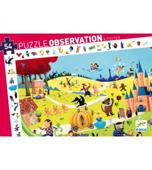 Puzzle observatie Djeco, Povesti renumite - Puzzle-uri
