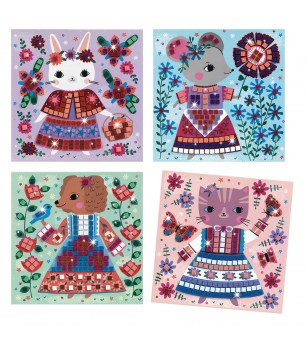 Mozaic Djeco, Animale de companie - Mozaic copii