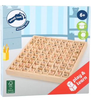 Tabla inmultirii din lemn Legler Small Foot - Jucării matematică