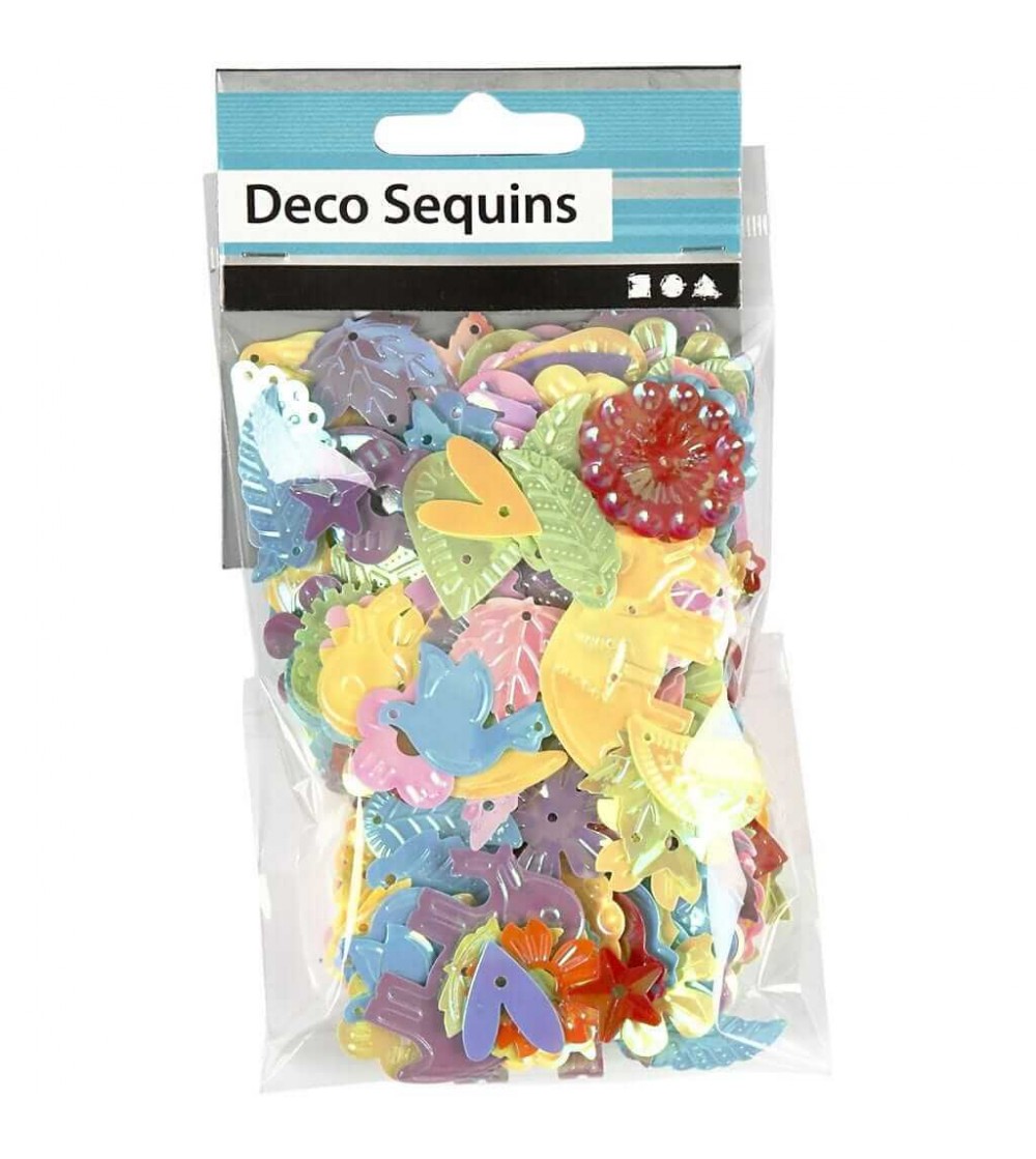 Set Paiete multicolore 15-45 mm, culori pastel - Art and crafts