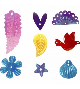 Set Paiete multicolore 15-45 mm, culori pastel - Art and crafts