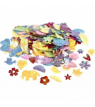 Set Paiete multicolore 15-45 mm, culori pastel - Art and crafts