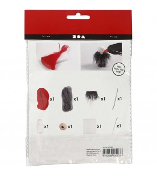 Mini kit DIY Ornamente Craciun - Gnom cu palarie rosie - Seturi Crăciun