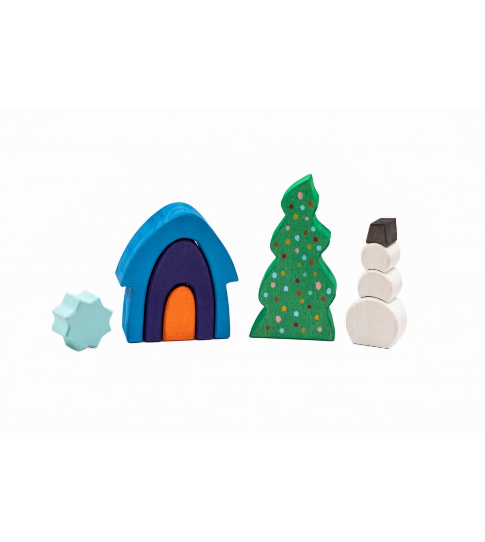 Set handmade Marc toys, Iarna din Poveste - Jucării de lemn si Montessori