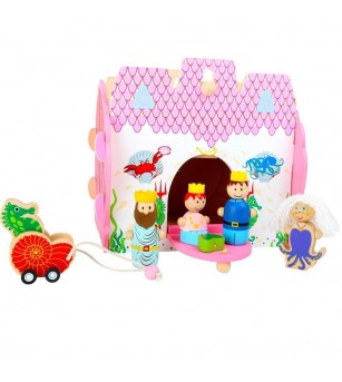 Set de joaca tematic Legler Small Foot, Lumea subacvatica Neptun - Jucării de lemn si Montessori