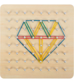 Joc din lemn Legler Small Foot, Geoboard - Jocuri de îndemânare