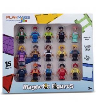 Set Playmags 15 Figurine Magnetice - Jucarii magnetice