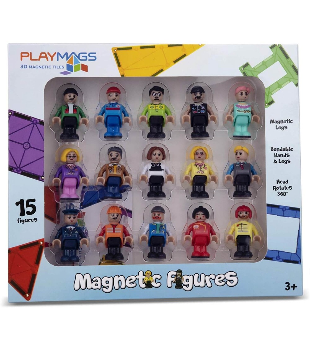 Set Playmags 15 Figurine Magnetice - Jucarii magnetice