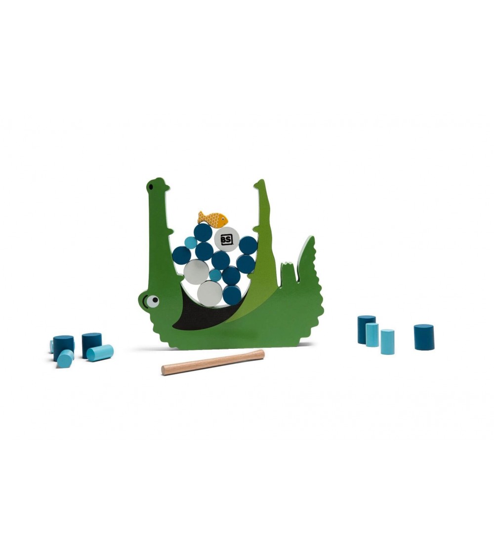 Joc de echilibru Crocodilul, BS Toys - Jucării de lemn si Montessori