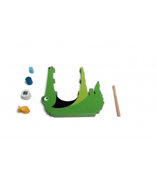 Joc de echilibru Crocodilul, BS Toys - Jucării de lemn si Montessori