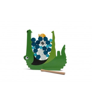 Joc de echilibru Crocodilul, BS Toys - Jucării de lemn si Montessori