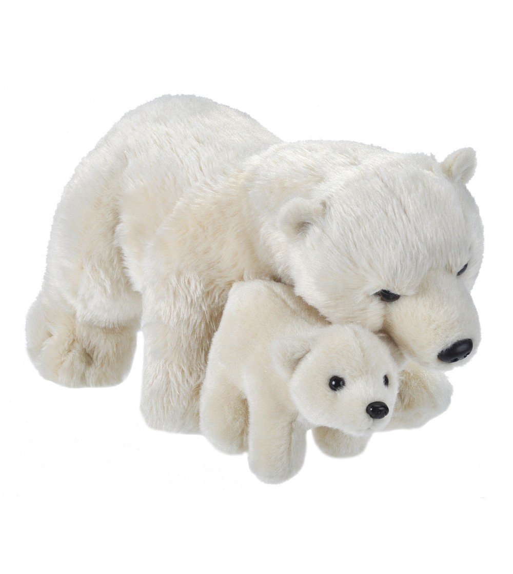 Mama si Puiul - Urs Polar - Papusi si jucarii de plus