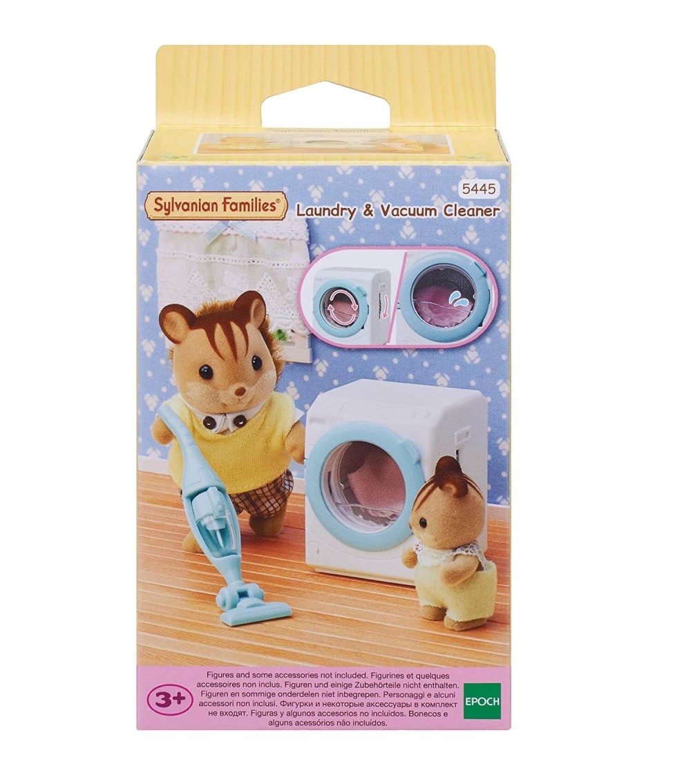 Sylvanian Families 5445 - Aspirator si masina de spalat rufe - Figurine Sylvanian Families 5445 - Aspirator si masina de spalat rufe - Figurine