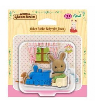 Figurina Sylvanian Families 5134 - Iepuras cu tren - Figurine