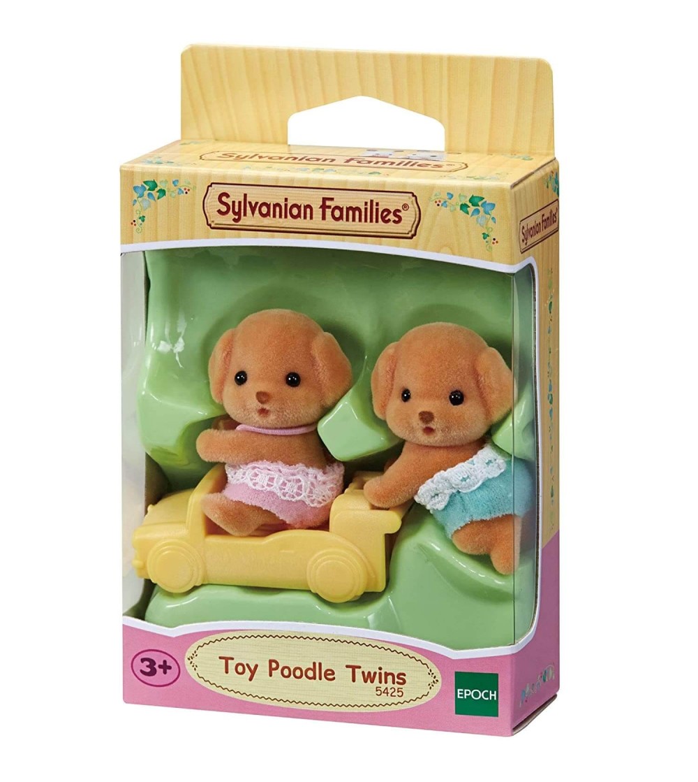 Figurine Sylvanian Families 5425 - gemenii căței Pudel - Figurine