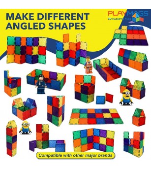 Playmags set placi magnetice compatibile Lego - caramizi mici - Jucarii magnetice