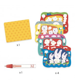 Set Djeco pictura cu apa, La drum - Pictura cu apa Set Djeco pictura cu apa, La drum - Pictura cu apa