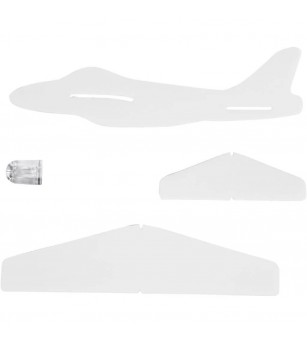 Avion planor din spuma - Art and crafts