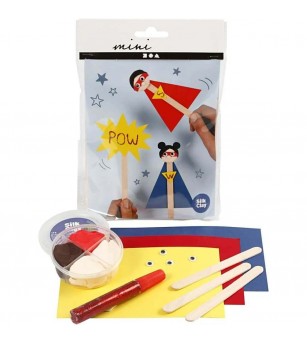 Mini kit creativ din plastilina Silk Clay - Supereroi - Seturi cu plastilină și modelare