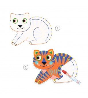 Set Djeco pictura cu apa, Animalo-Ma - Pictura cu apa