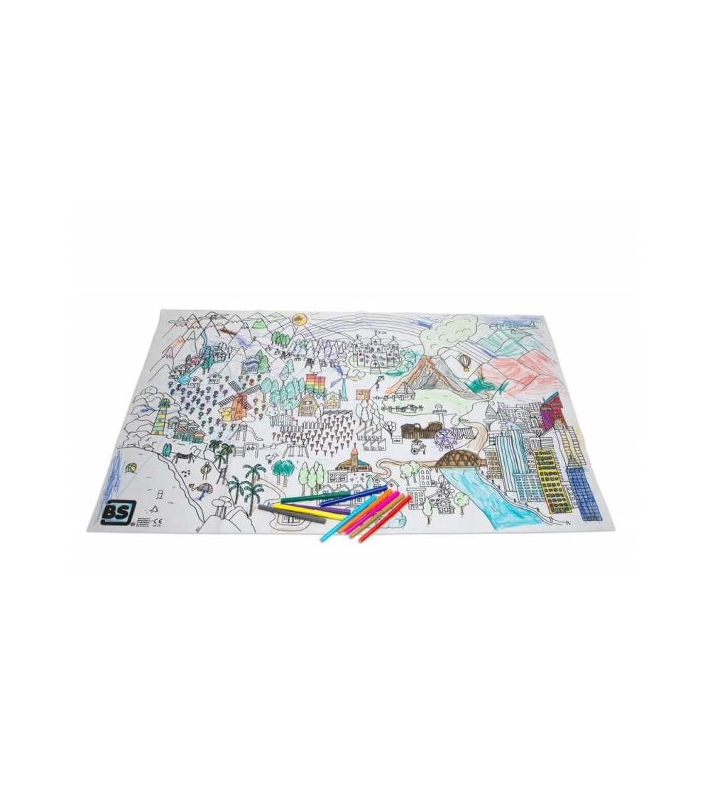 Set de colorat gigant BS Toys - Seturi de pictura și desenat