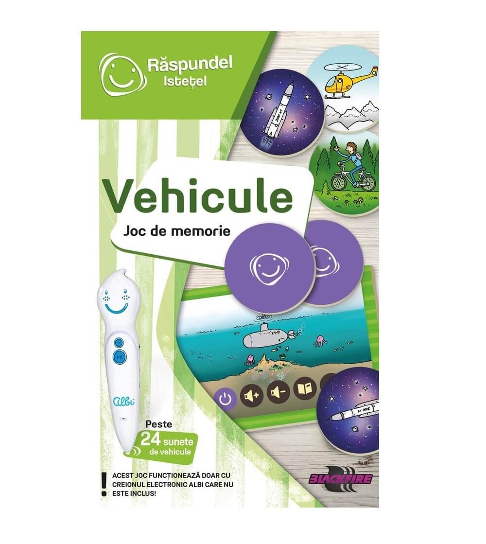 Joc de memorie Raspundel Istetel - Vehicule - Jucării limbaj