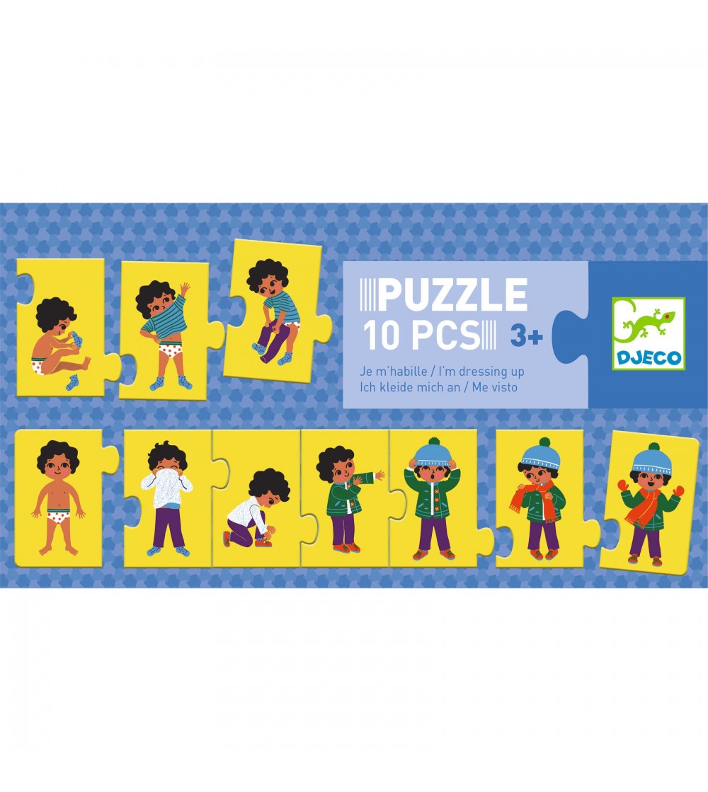 Puzzle Djeco, Ma imbrac singur - Puzzle-uri