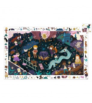 Puzzle observatie Scoala de vrajitori, Djeco - Acasa