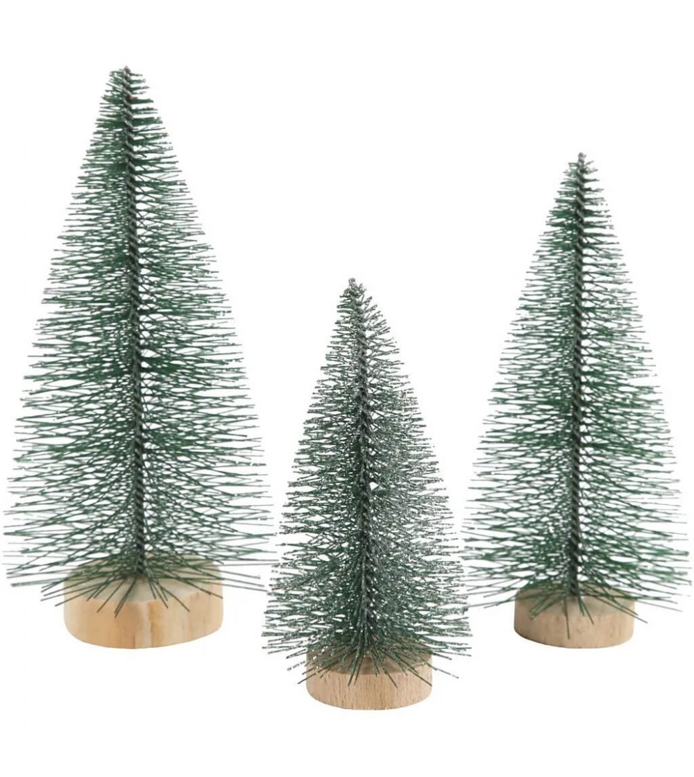 Set 3 braduti decorativi, verde - Seturi Crăciun