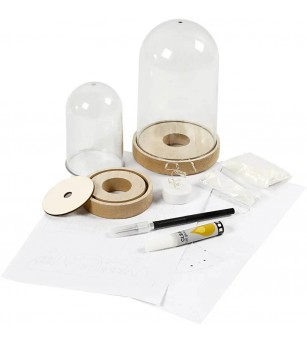 Kit DIY glob cu decor de Craciun - oras in miniatura - Seturi Crăciun